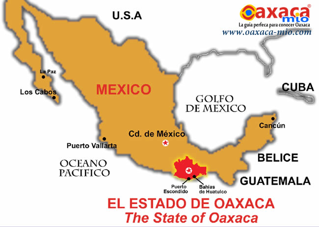 mapa oaxaca mexico